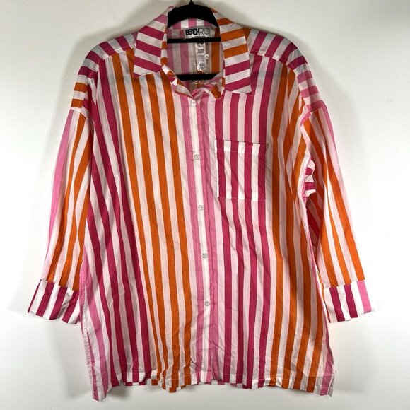 Beach Riot Other - Beach Riot Alexa 100% Cotton Swimsuit Cover-Ups Size Small/Medium Striped